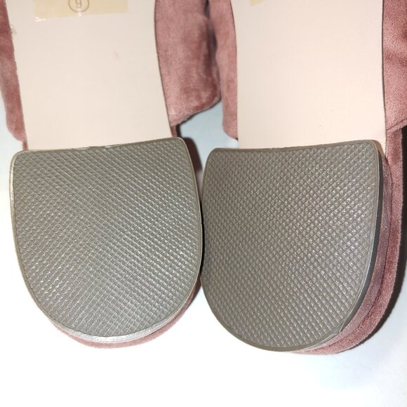 _Chase + Chloe Bow Mules Size 9 Blush Pink - Picture 8 of 10